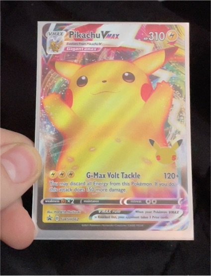 2021 Pokemon SWSH #SWSH062 Pikachu VMAX — front