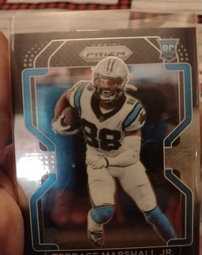 2021 Panini Chronicles Prizm Black #PB-13 Terrace Marshall Jr. — front