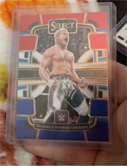 2024 Panini Select WWE #24 The American Nightmare Cody Rhodes Red White & Blue Concourse — front