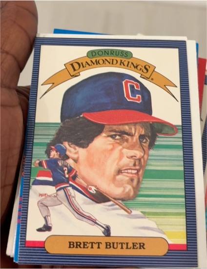 1986 Donruss Diamond Kings #12 Brett Butler — front