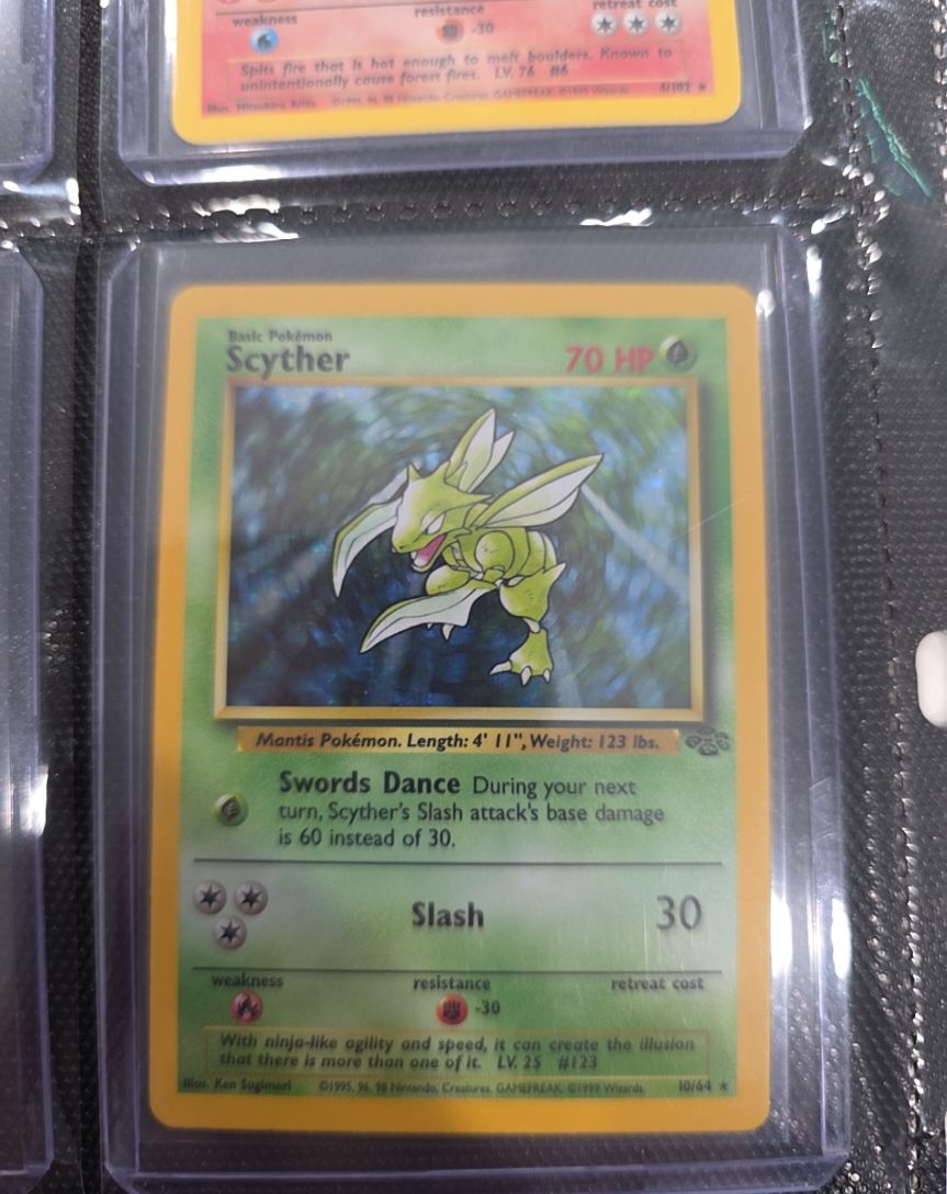 1999 Pokémon Jungle #10 Scyther — front