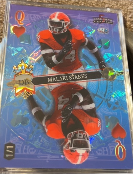2024 Wild Card 5 Card Draw Stacked Deck #Q Malaki Starks — front