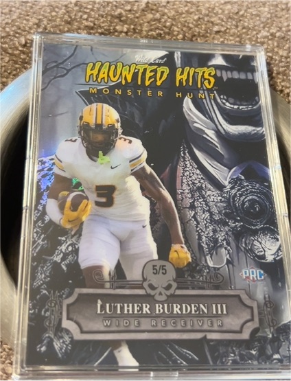 2024 Wild Card Haunted Hits Monster Hunt #5/5 Luther Burden III — front