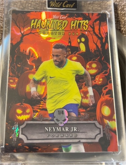 2025 Wild Card Haunted Hits Monster Hunt #1/4 Neymar Jr. — front