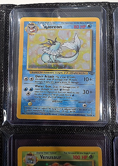 1999 Pokémon Jungle #12 Vaporeon — front