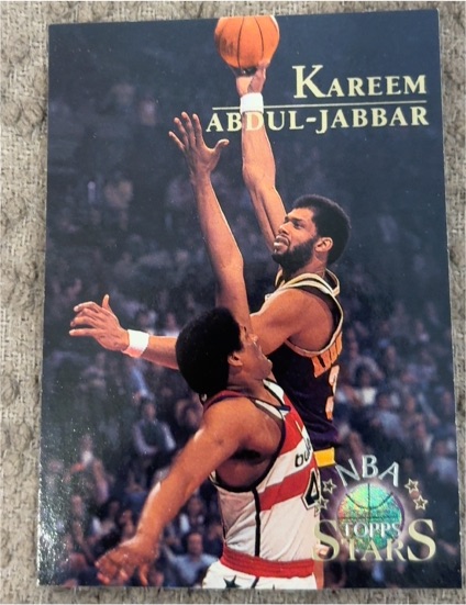 1996 Topps Stars #1 Kareem Abdul-Jabbar — front