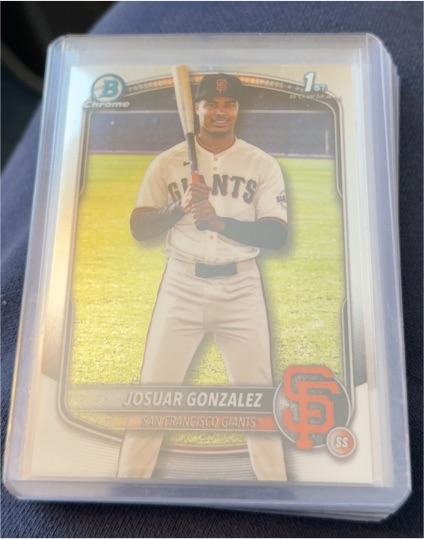 2025 Bowman Chrome #BCP-153 Josuar Gonzalez — front