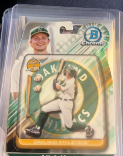 2024 Bowman Draft Chrome #BIA-3 Nick Kurtz Bowman In Action — front