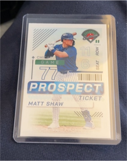 2024 Panini Prospect Edition #39 Matt Shaw — front