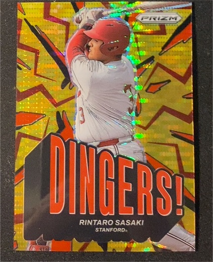 2025 Panini Prizm #23 Rintaro Sasaki Dingers! — front
