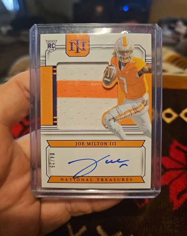 2024 Panini National Treasures Collegiate #04/25 Joe Milton III — front