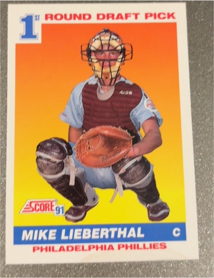1991 Score #683 Mike Lieberthal — front