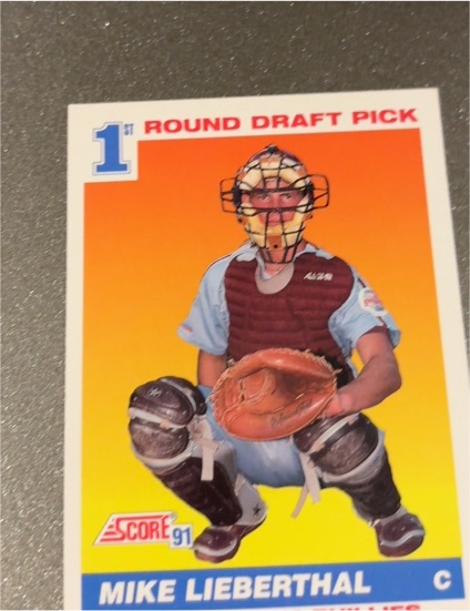 1991 Score #683 Mike Lieberthal — front