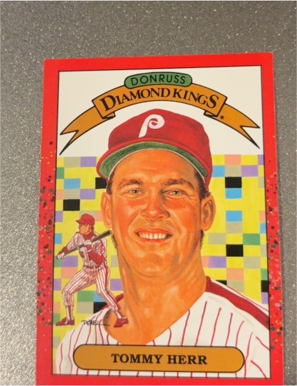 1990 Donruss Diamond Kings #21 Tommy Herr — front