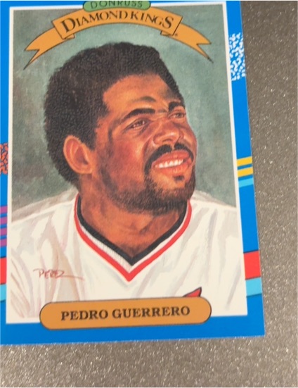 1991 Donruss Diamond Kings #25 Pedro Guerrero — front