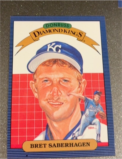 1986 Donruss Diamond Kings #11 Bret Saberhagen — front