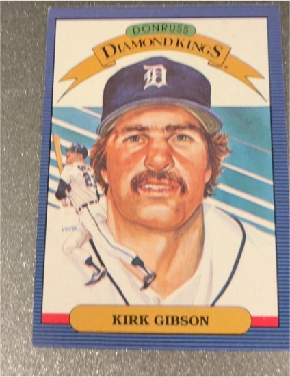1986 Donruss Diamond Kings #1 Kirk Gibson — front