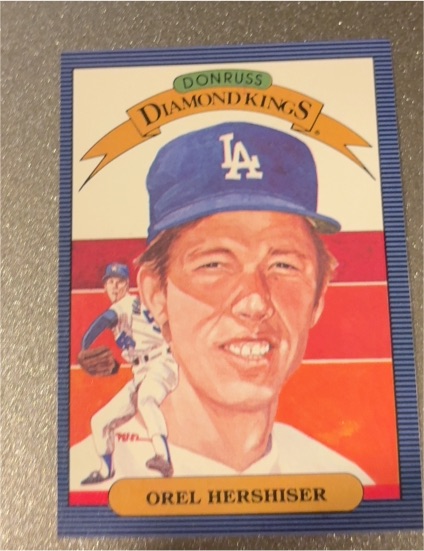 1986 Donruss Diamond Kings #18 Orel Hershiser — front