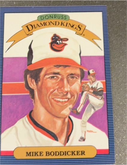 1986 Donruss Diamond Kings #8 Mike Boddicker — front