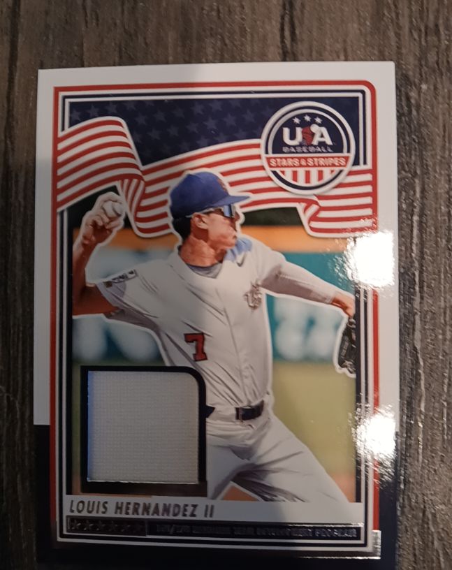 2025 Panini USA Baseball Stars and Stripes #USA-LH2 Louis Hernandez II — front