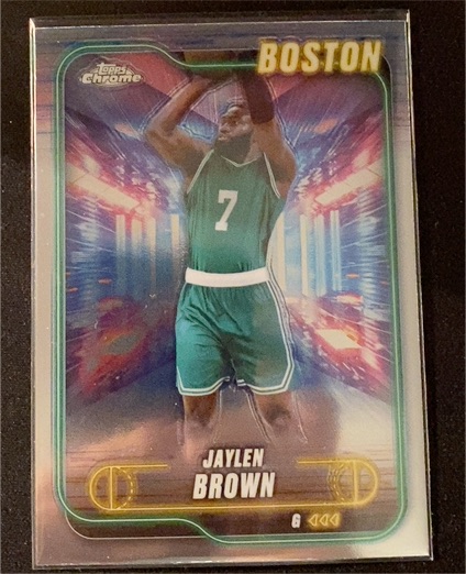 2024-25 Topps Chrome #28 Jaylen Brown — front