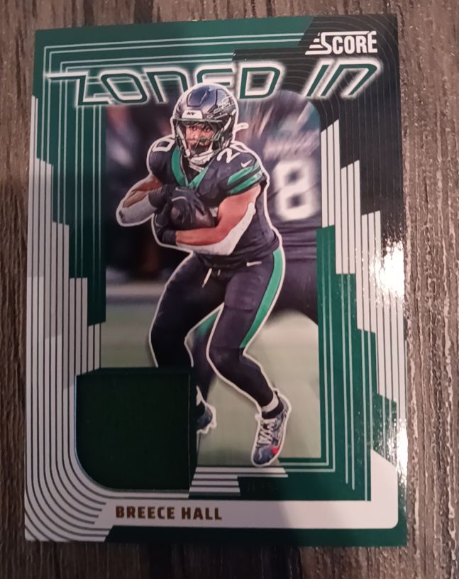 2025 Panini Score Zoned In #ZON-14 Breece Hall — front