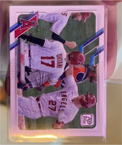 2021 Topps #621 Mike Trout, Shohei Ohtani — front