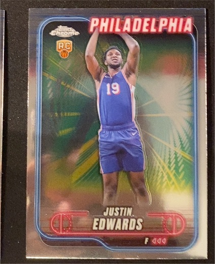 2024-25 Topps Chrome #161 Justin Edwards — front