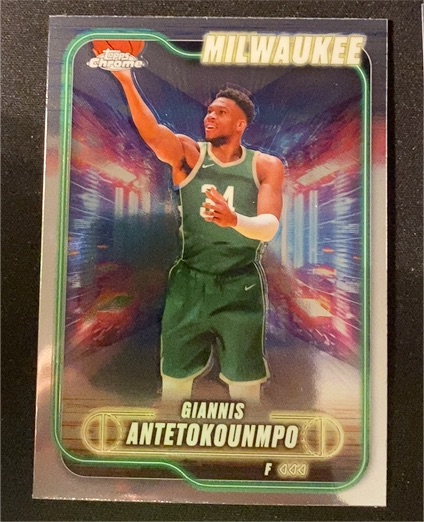 2024-25 Topps Chrome #41 Giannis Antetokounmpo — front