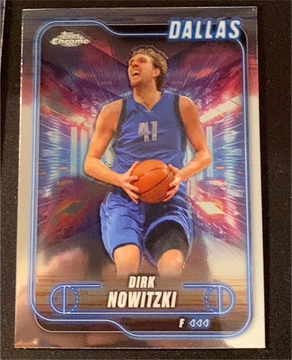 2024-25 Topps Chrome #197 Dirk Nowitzki Dallas Mavericks — front