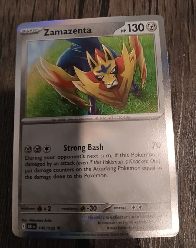 2023 Pokémon TCG Destined Rivals #146 Zamazenta — front