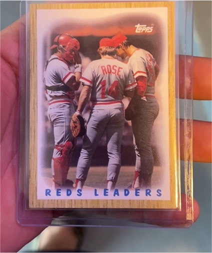 1987 Topps #281 Reds Leaders Pete Rose — front