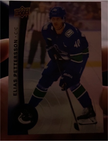 2025-26 Upper Deck Tim Hortons #40 Elias Pettersson — front