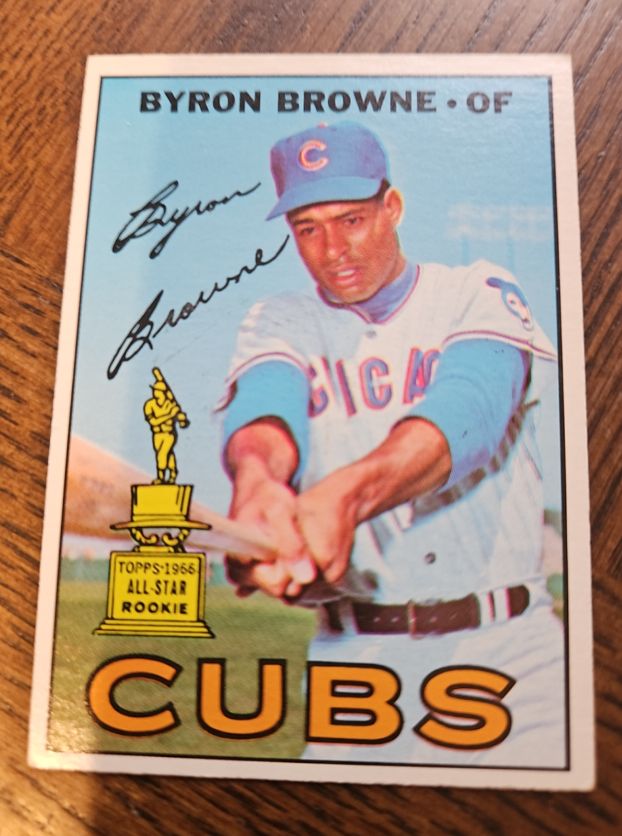 1967 Topps #439 Byron Browne — front