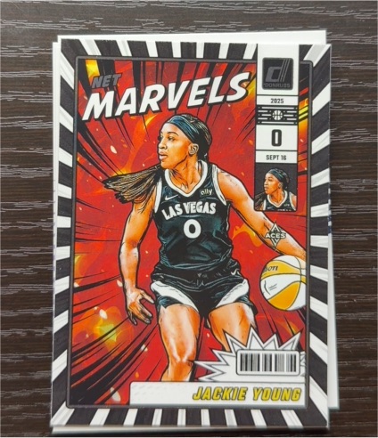 2025 Panini Donruss WNBA #15 Jackie Young Net Marvels — front
