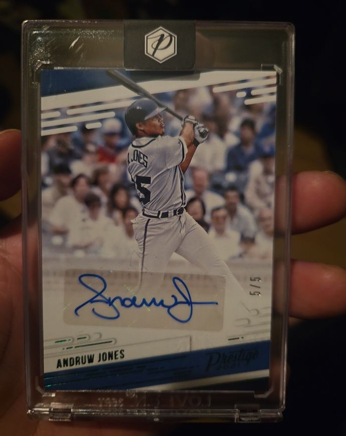 2021 Panini Chronicles Prestige #PR-AJ Andruw Jones — front