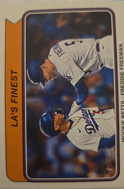 2023 Topps Heritage #CC-3 Mookie Betts / Freddie Freeman — front