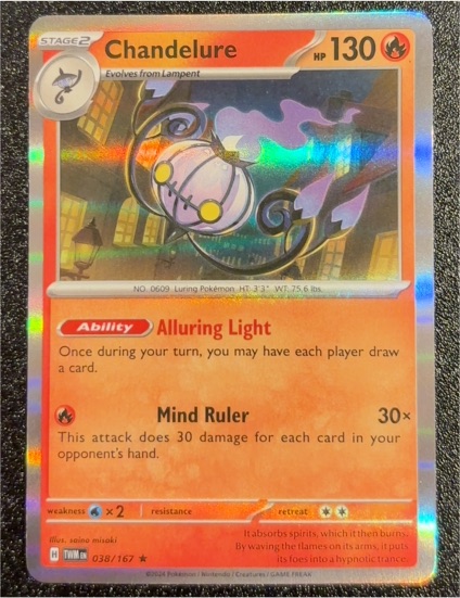 2024 Pokémon TCG Twilight Masquerade #038 Chandelure — front