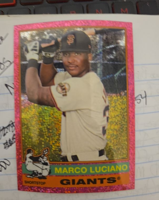 2025 Topps Heritage Chrome #23 Marco Luciano — front
