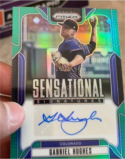 2025 Panini Prizm Sensational Signatures #SS-GH Gabriel Hughes — front
