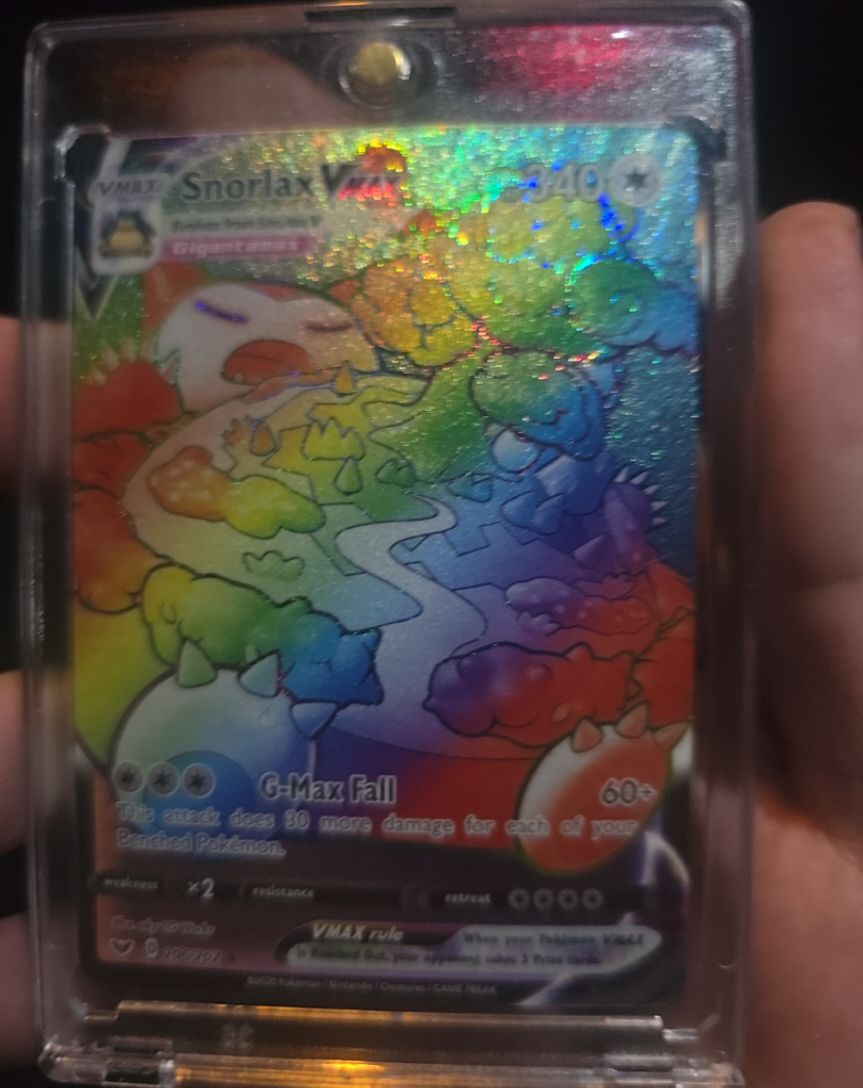 2020 Pokémon TCG Snorlax VMAX #206/202 — front