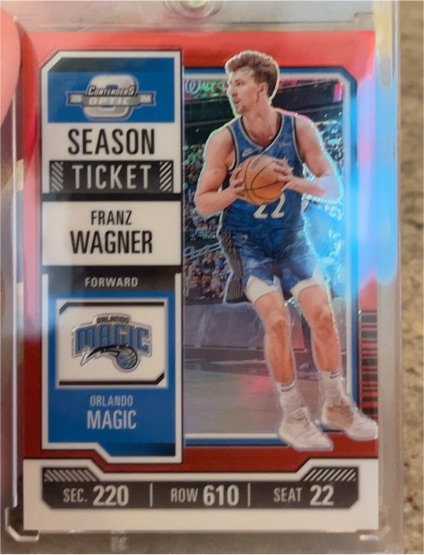 2023-24 Panini Contenders Optic Season Ticket Red #6 Franz Wagner — front