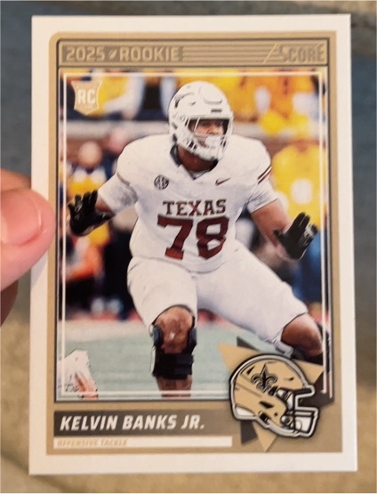 2025 Panini Score #23 Kelvin Banks Jr. — front