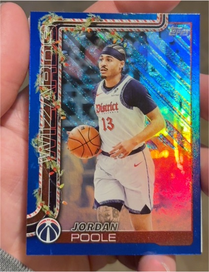2025-26 Topps Holiday #H73 Jordan Poole — front