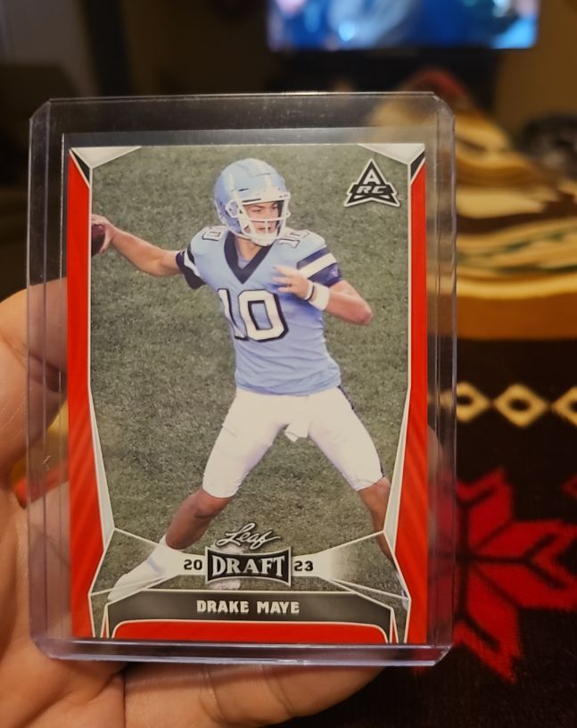 2023 Leaf Draft #34 Drake Maye — front