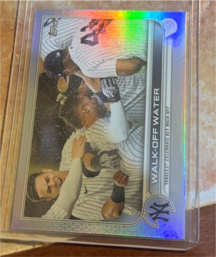 2022 Topps Series 1 #119 Walk-Off Water Yankees Celebrate — front