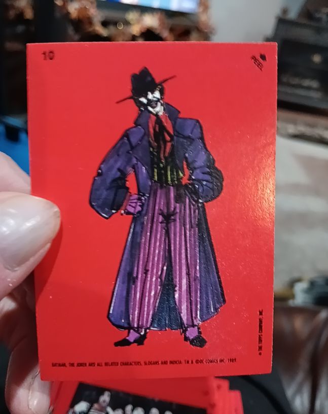 1989 Topps Batman The Movie Sticker #10 The Joker — front