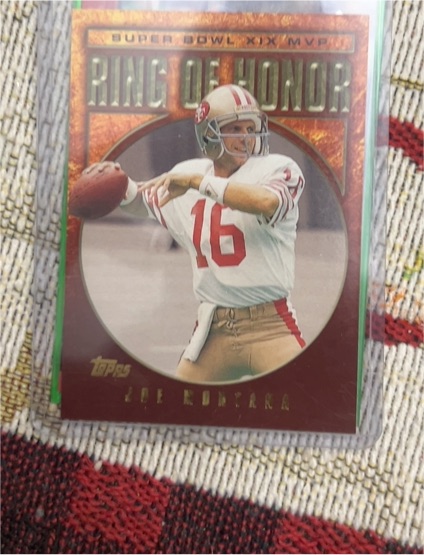 2002 Topps Ring of Honor #JM24 Joe Montana — front
