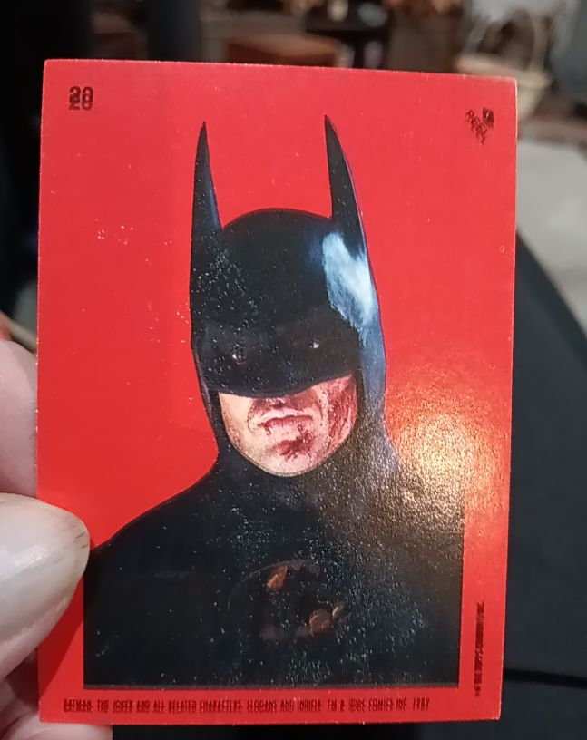 1989 Topps Batman Movie #20 Batman Sticker — front