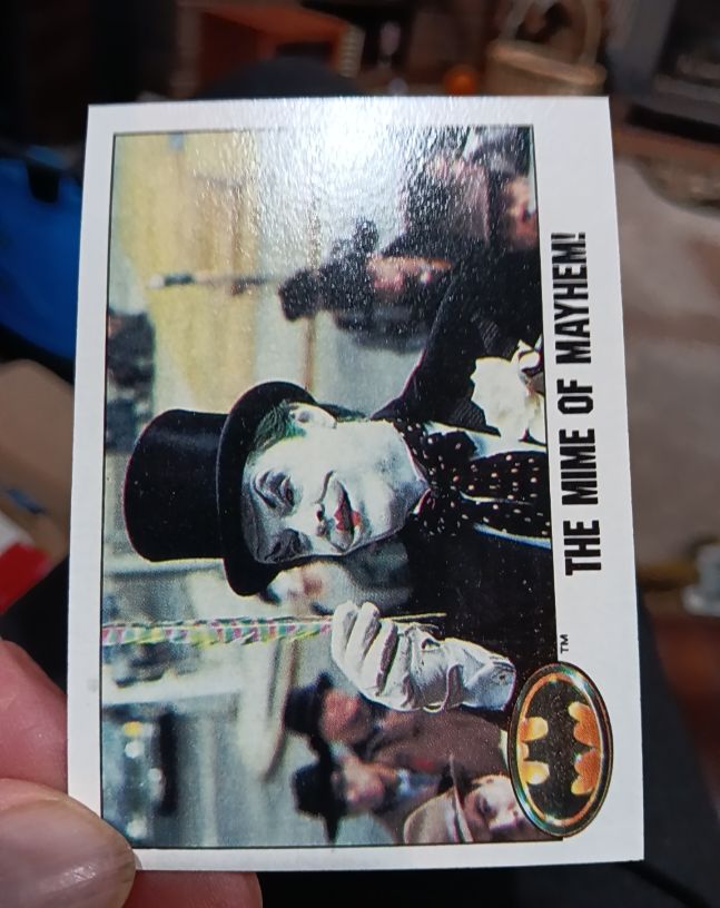 1989 Topps Batman #55 The Mime of Mayhem — front